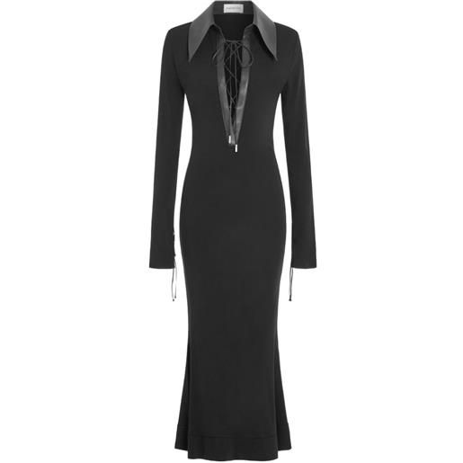 16Arlington abito midi talia - nero