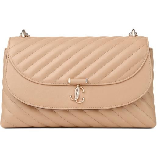 Jimmy Choo borsa a tracolla curve media trapuntata - toni neutri