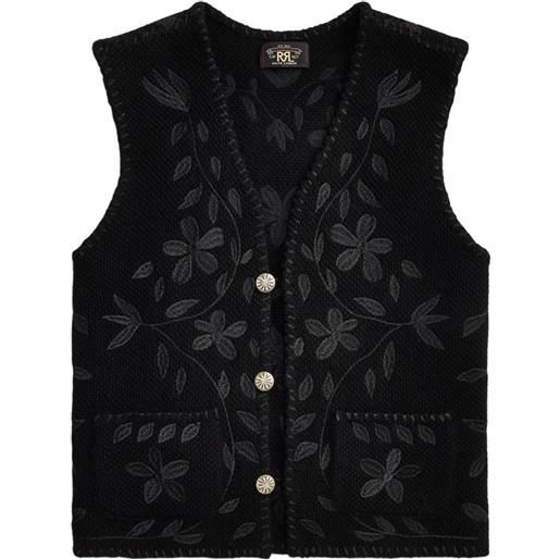 Ralph Lauren RRL gilet a fiori - nero