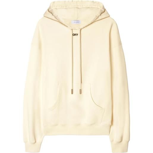 Off-White felpa con cappuccio cloud arrow - toni neutri