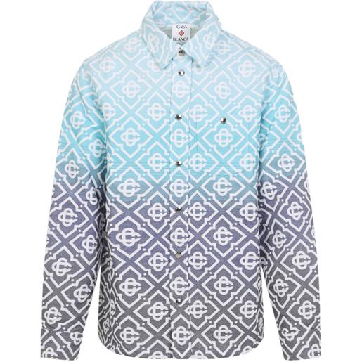 Casablanca giacca con monogramma - blu