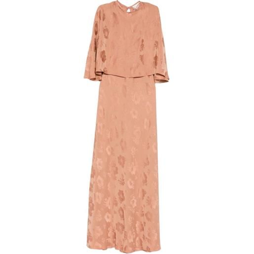 Forte Forte abito lungo a fiori - toni neutri