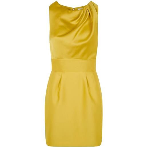 Elisabetta Franchi draped mini dress - giallo