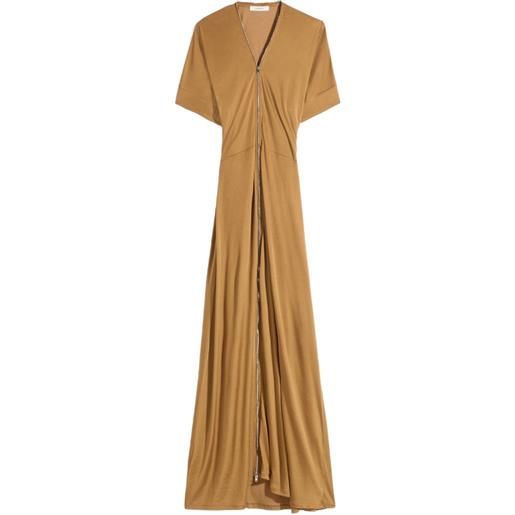 LEMAIRE abito con zip - marrone