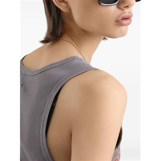 Dolce & Gabbana canotta con stampa - grigio