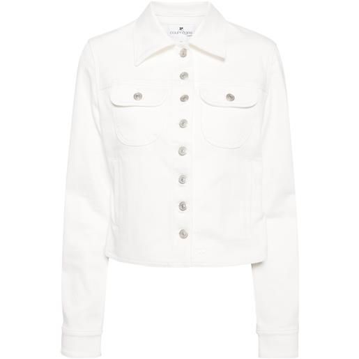 Courrèges giacca denim - bianco