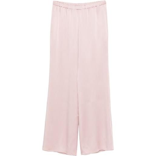 Antonelli pantaloni a palazzo con vita elasticizzata - rosa