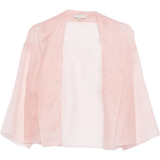 Antonelli giacca aperta crop - rosa