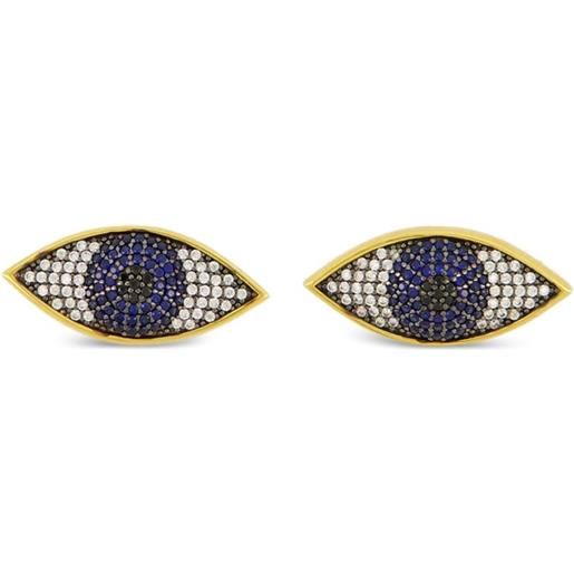 Orecchini A Sfera In Vetro Di Murano Autentico – Colore Blu Navy Scintillante