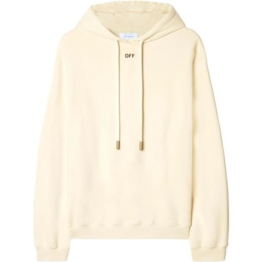 Off-White felpa con cappuccio rose valley - toni neutri