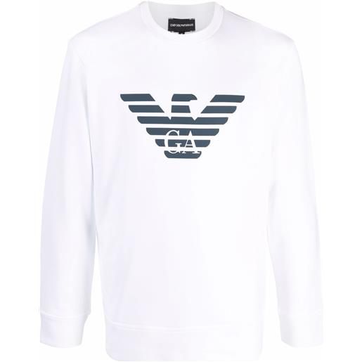 Emporio Armani felpa con stampa - bianco