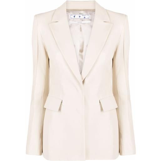 Off-White blazer con stampa - toni neutri