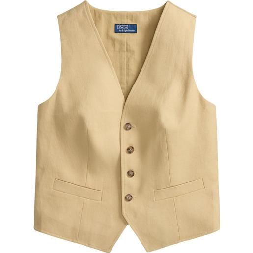 Polo Ralph Lauren gilet con bottoni - toni neutri