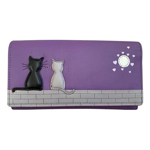 Mala Leather Origin Portafoglio Uomo In Pelle Viola Con Protezione Anti-RFID - 2