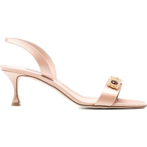 Manolo Blahnik sandali cupisan - toni neutri