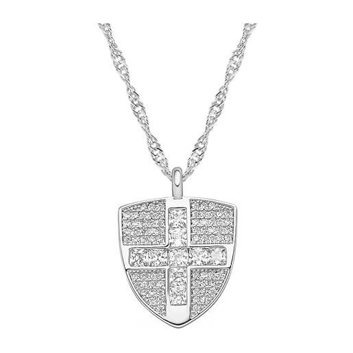 D'origine Collana Donna Con Stemma Italia - Ottone Di Qualità - 3