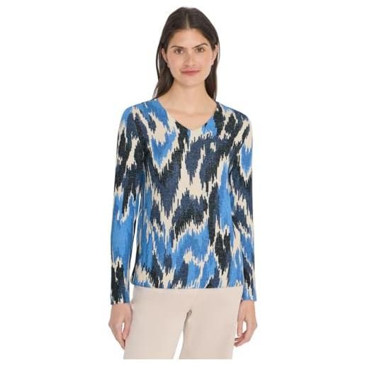 Cecil maglietta con motivo universale, blu melange s