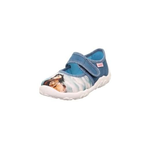 Pantofole Con Suola PVC Fischer Pantofola Per Bambini, Numero:25 EU, Colore:Blu Hausschuhe Kinder