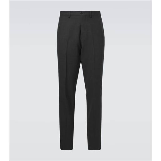 Prada pantaloni slim in lana vergine