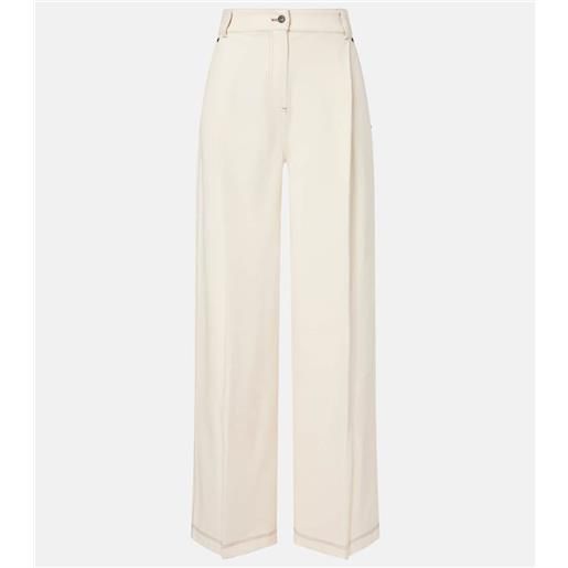 Max Mara jeans a gamba larga con pince