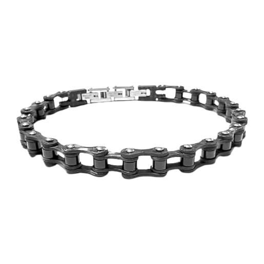 Braccialetto di moda Hip Hop bracciale da uomo in acciaio inossidabile