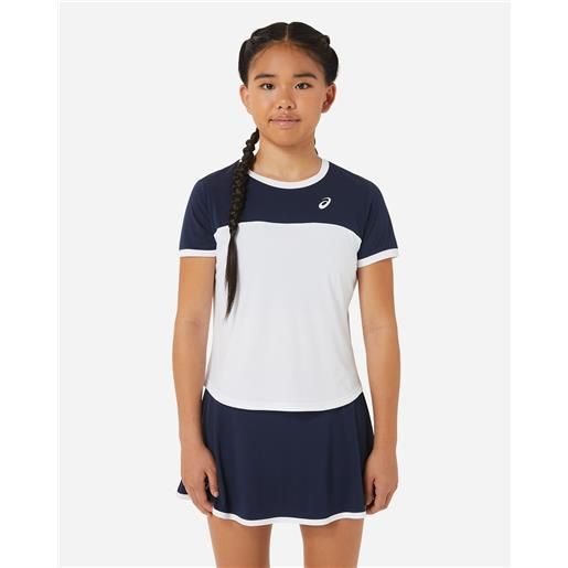 Asics basic jr - maglia tennis - bianco
