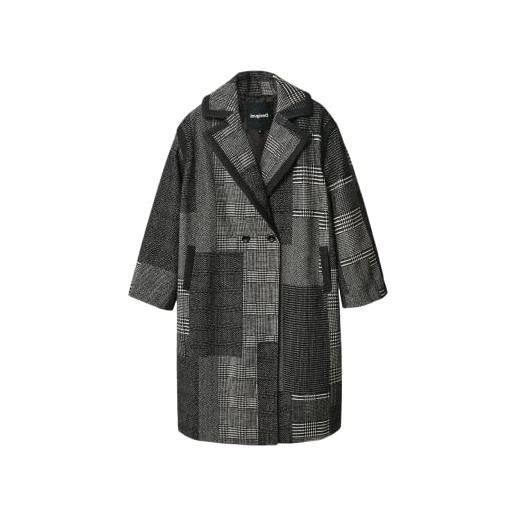 Desigual abrig_budapest, 2000 black, cappotto da donna, black, u