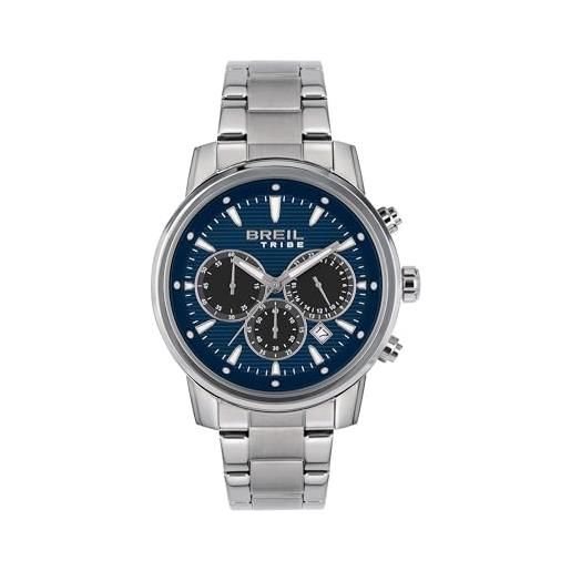 Breil Orologio Uomo LINK Quadrante Blu Acciaio - Quarzo Con Datario - TW1509