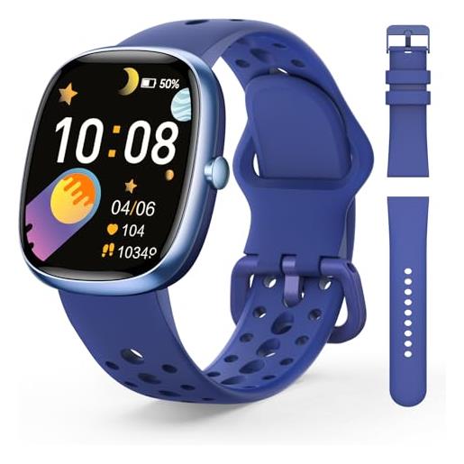 GPS Smartwatch Bambini Con Telefono, SOS, IP68 Impermeabile, Chat Vocale, Giochi, Sveglia, Regalo Per Ragazzi E Ragazze - 5