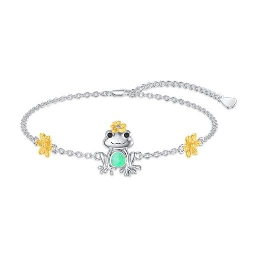 AXELUNA Collana Con Urna A Forma Di Rana In Argento 925 E Abalone - Gioiello Crematorio Porta Cenere - 2