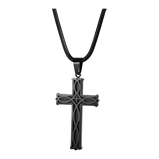 Collana Breil Catene Uomo Breil TAG AND CROSS COLLANA IN ACCIAIO CON PENDENTE TJ