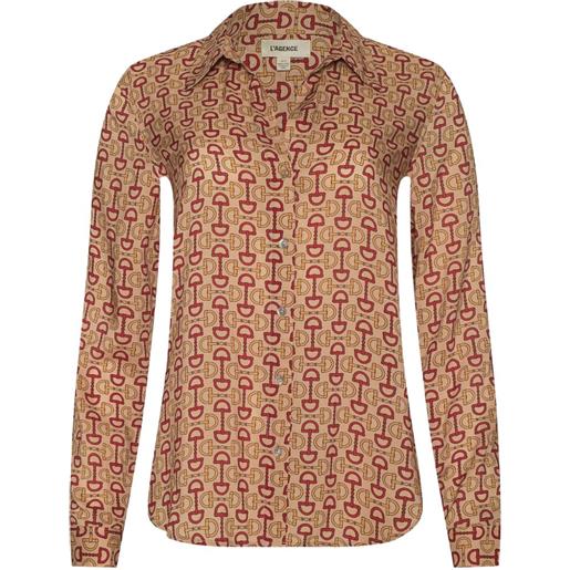 L'Agence blusa holly con stampa - toni neutri