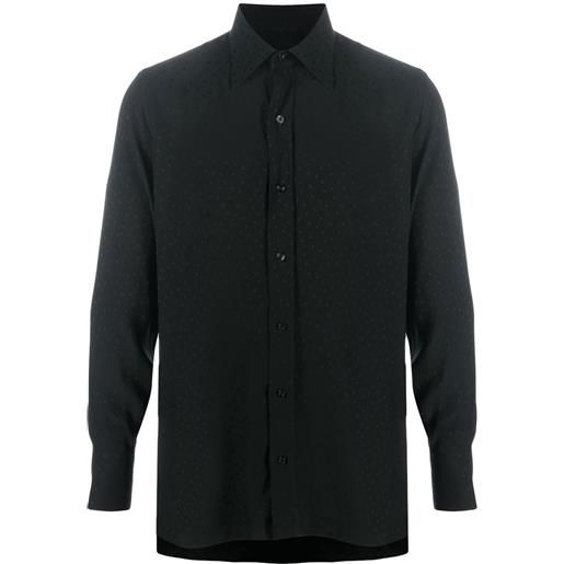 TOM FORD camicia a pois - nero