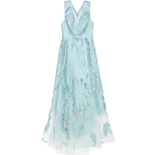 Saiid Kobeisy abito in broccato - blu