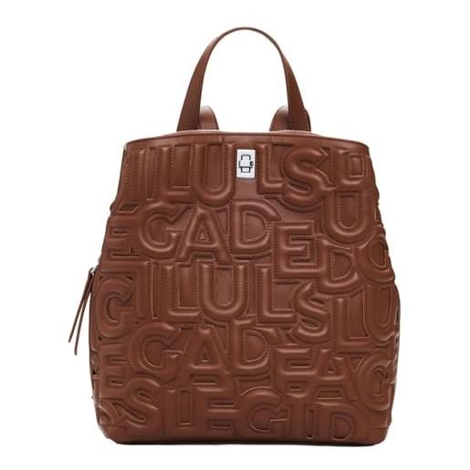 FUNSEED Zaino Donna In Pelle PU Con Fiocco | Mini Daypack Cachi Leggero Per Viaggi E Shopping
