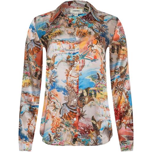 L'Agence blusa con stampa - toni neutri