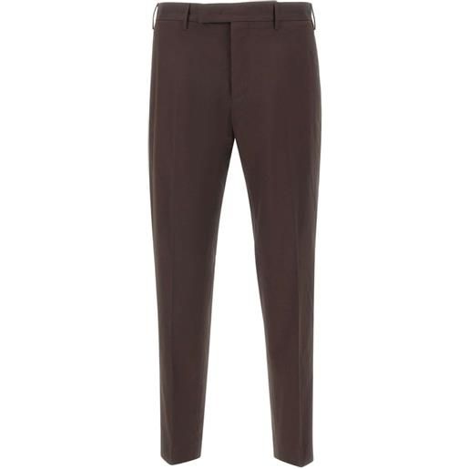 PT Torino pantaloni con passanti per cintura - marrone