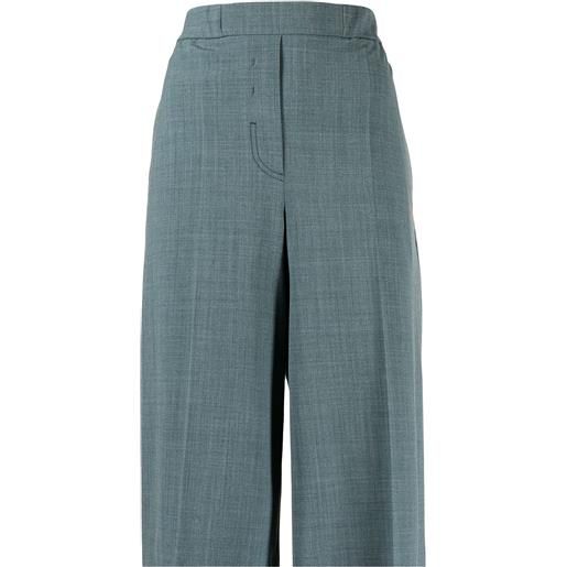 Off-White shorts sartoriali a vita alta - verde