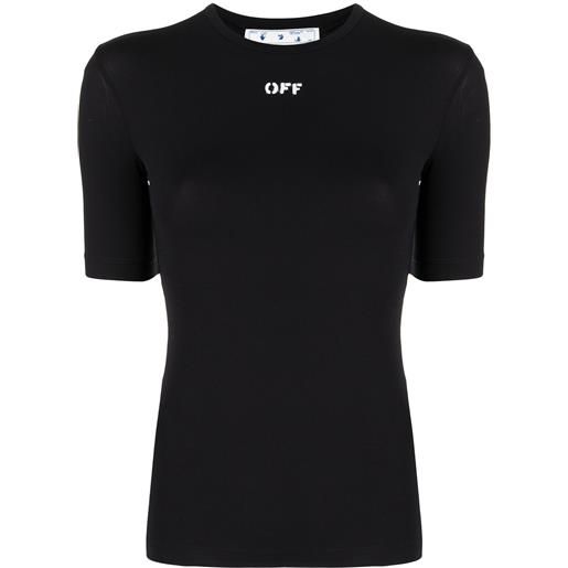 Off-White t-shirt con stampa - nero
