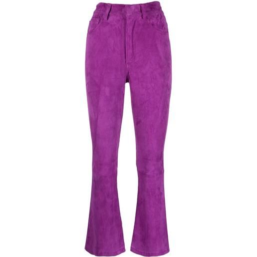 PAULA pantaloni svasati zircon - viola