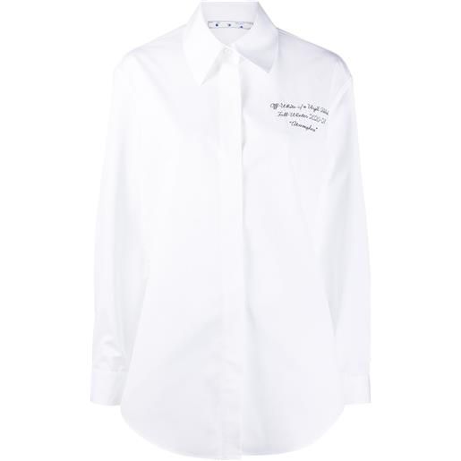 Off-White camicia con stampa - bianco