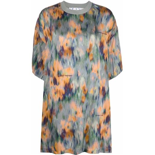 Off-White abito modello t-shirt romantic - arancione