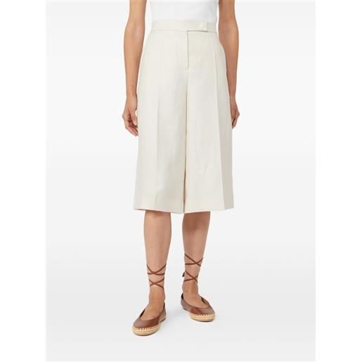 Max Mara shorts mxmkaki con pieghe - toni neutri