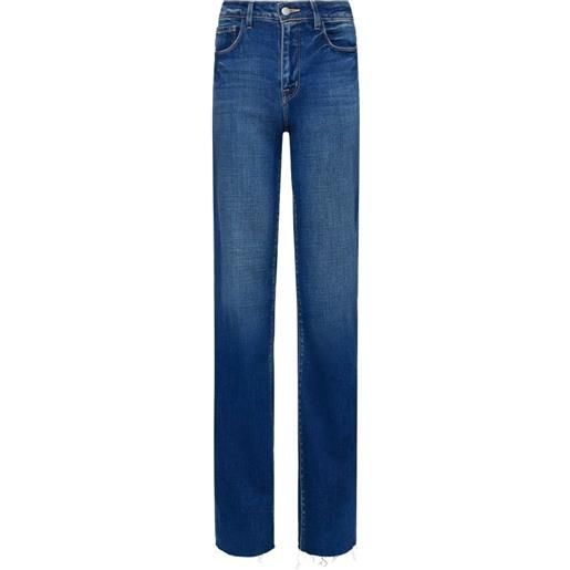 L'Agence jeans con orlo sfrangiato - blu