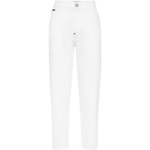 Philipp Plein jeans mom fit - bianco