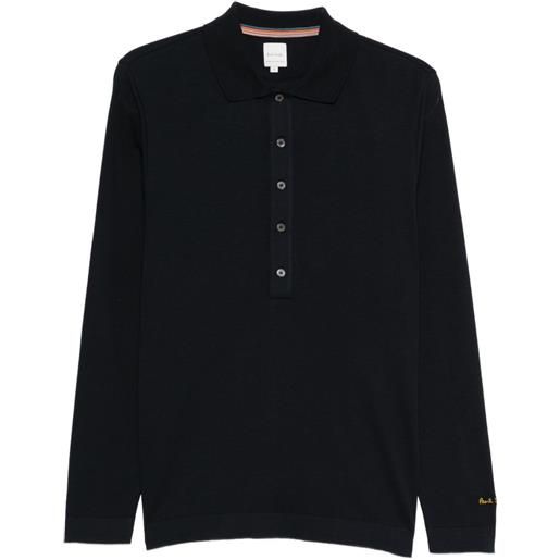 Paul Smith polo a maniche lunghe - blu