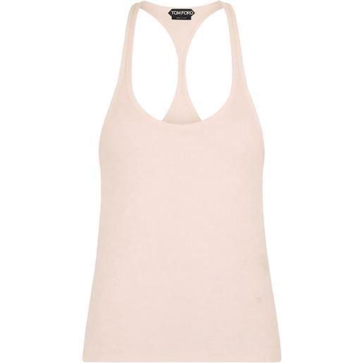 TOM FORD canotta con scollo olimpionico - rosa