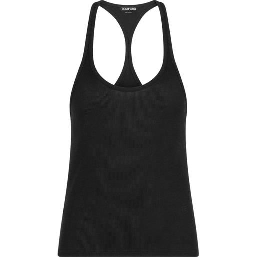 TOM FORD canotta con scollo olimpionico - nero