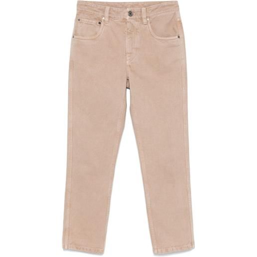 Brunello Cucinelli jeans in cotone - toni neutri