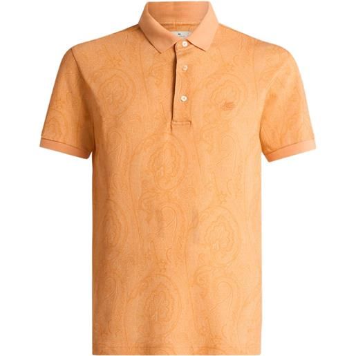ETRO polo con motivo arnica - arancione